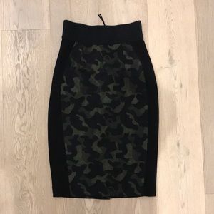 Anthropologie Maeve Camo Pencil Skirt Sz2
